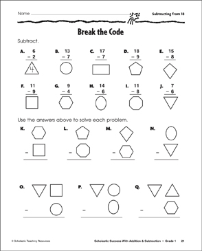 Break The Code Worksheet