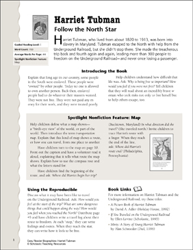 Harriet Tubman Lesson Plan Activity Page Printable Skills Sheets Lesson Plans And Ideas