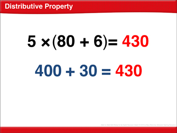 Math Review: Distributive Property, 3-Digit Subtraction, Same ...