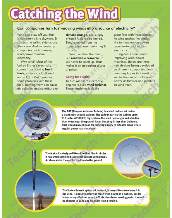 Wind Power Superscience Stem Activities Printable Lesson