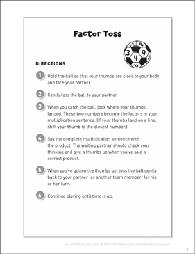 Element Throw (Reality Fluency Video game) Printable Lesson Courses photograph relating to Factor Game Printable known as Element Throw (Truth Fluency Recreation) Printable Lesson Systems