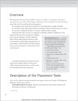 Reading Placement Tests: Second Grade