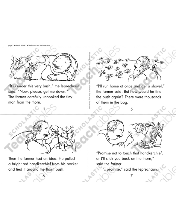 The Farmer and the Leprechaun Printable Mini-Textbooks image regarding Printable Leprechaun Story identified as The Farmer and the Leprechaun Printable Mini-Guides