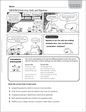 Oh Iowa (Apostrophes) | Printable Skills Sheets, Texts