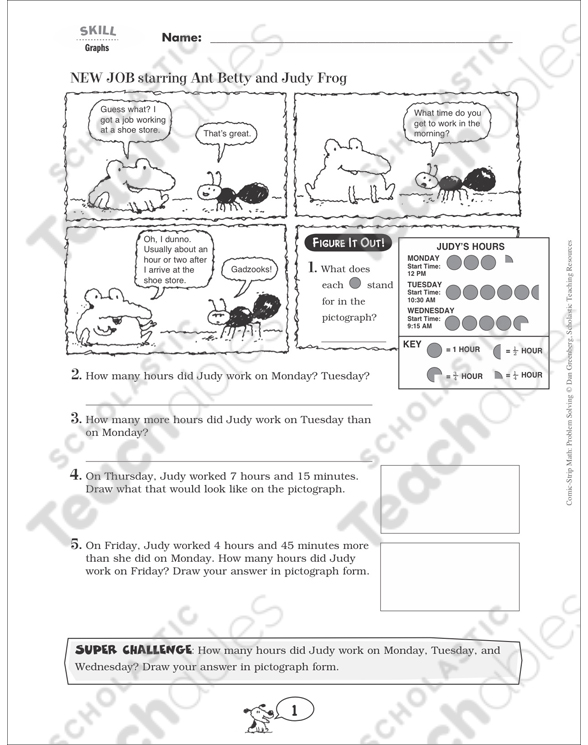 New Job (Graphs) | Printable Skills Sheets