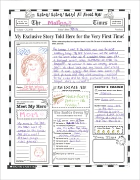 read all about me poster printable