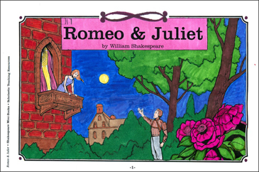 Shakespeare Comics: Romeo & Juliet | Printable Mini-Books