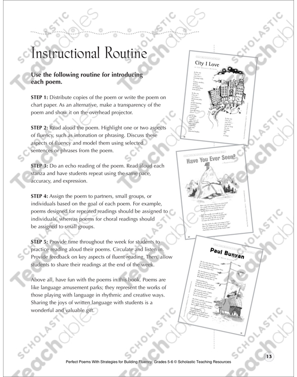 The Goops Fluency Building Poem Printable Texts Lesson