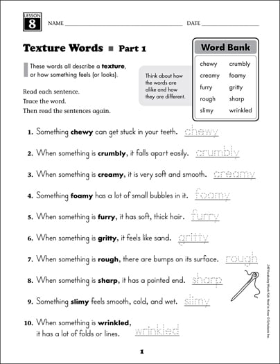 synonyms grade 2 vocabulary activities crossword printable skills sheets