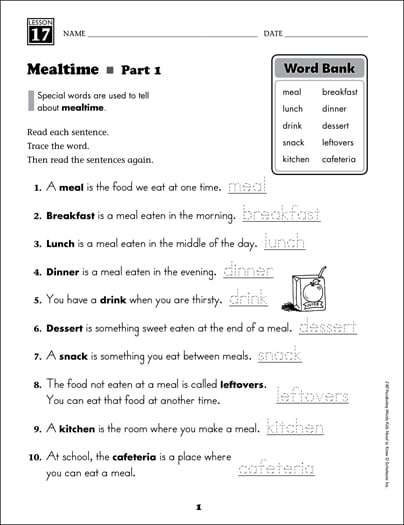 Land and Water (Content Words): Grade 2 Vocabulary ...