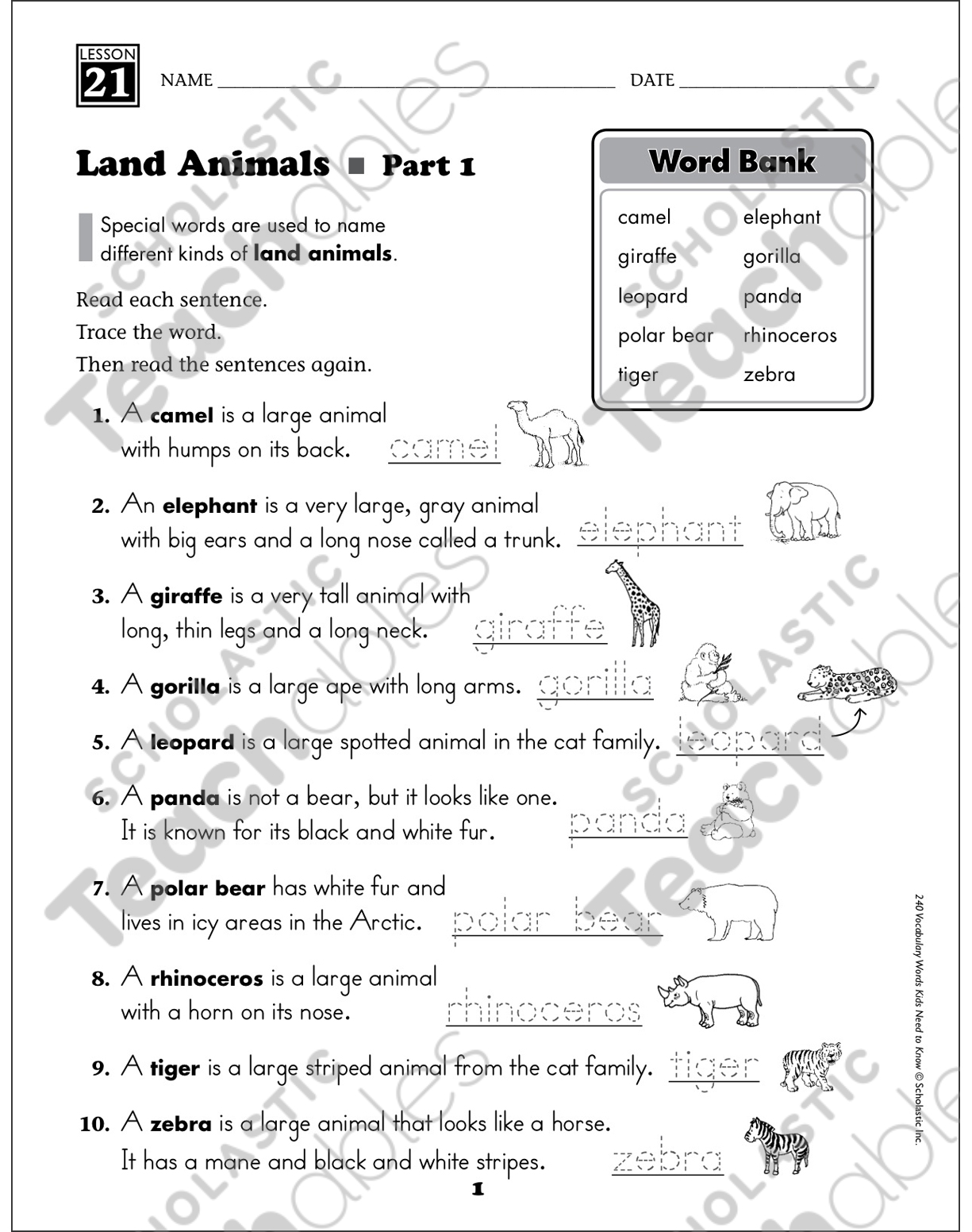 Animals math worksheets 8th grade exponents