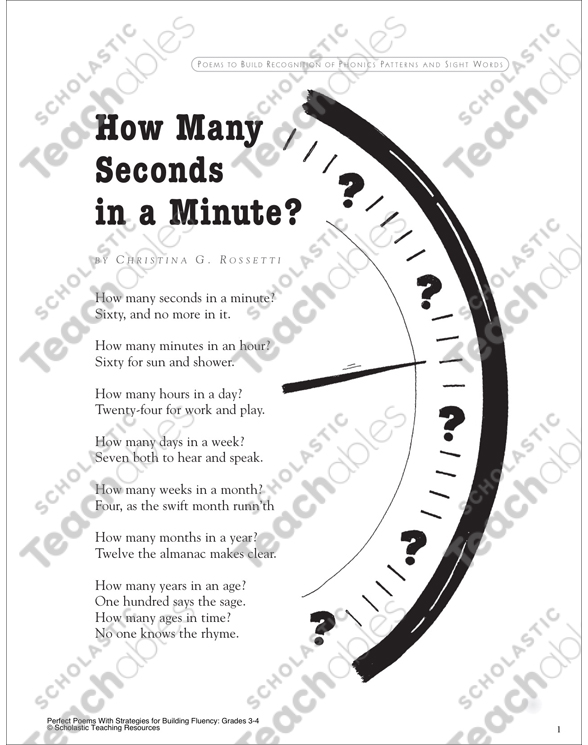 Number of seconds in a minute shop