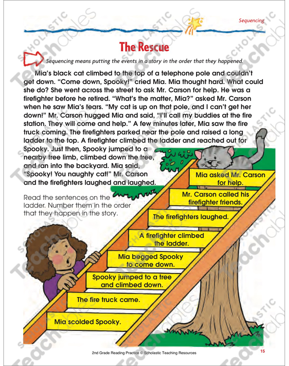 The Rescue: Sequencing Passage and Activity | Printable ...