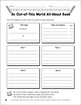 2nd grade nonfiction graphic organizers