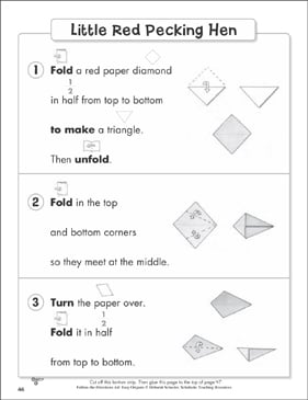 Big Red Barn Origami Project Printable Craftivities And Skills