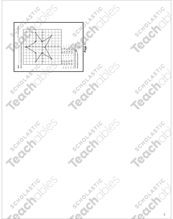 Graphing Coordinates: 5th Grade Math Skills | Printable Skills Sheets