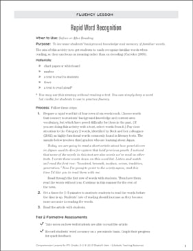 Choral Reading: Fluency Lesson | Printable Lesson Plans and ...