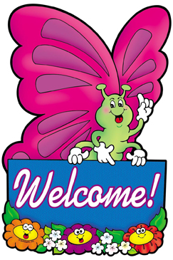 Welcome! Butterfly | Printable Clip Art and Images