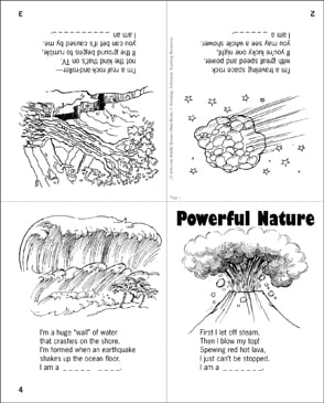 Afskedige Intrusion helt bestemt Powerful Nature: Science Riddle | Printable Mini-Books