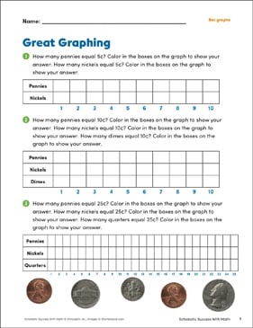 Triple Bar Graph Printable Skills Sheets