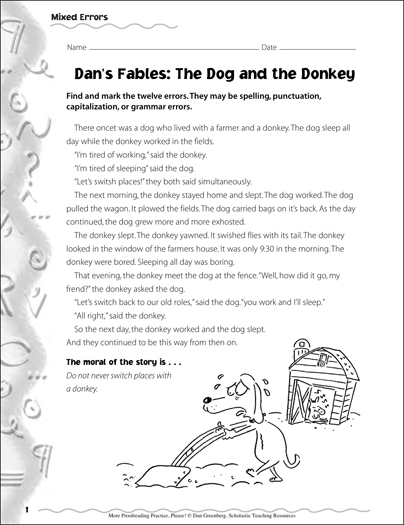 The donkey and shop the dog story