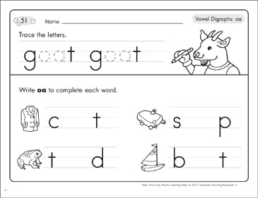 Vowel Digraphs (oa): Phonics Learning Mats | Printable ...