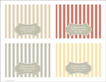 Printable classroom name labels