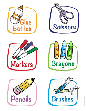 office supplies labels