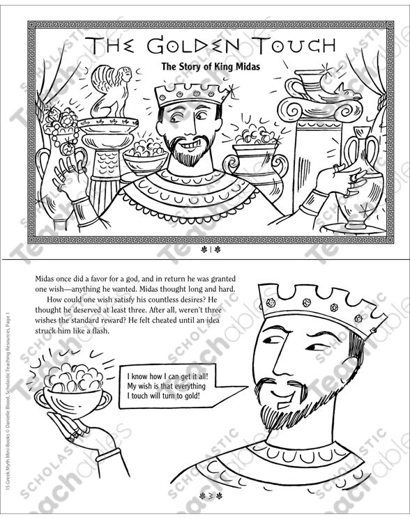 King Midas and The Golden Touch - Moral Short Stories for Kids Pages 1-6 -  Flip PDF Download
