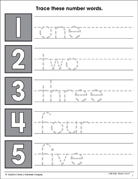 Tracing Numbers In Words Worksheets Pdf - Preschool Worksheet Gallery