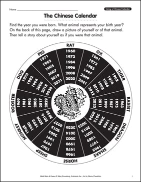 Chinese Calendar (Using a Chinese Calendar)
