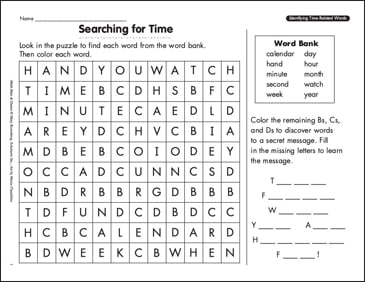 Printable Hands For A Clock Printable Word Searches
