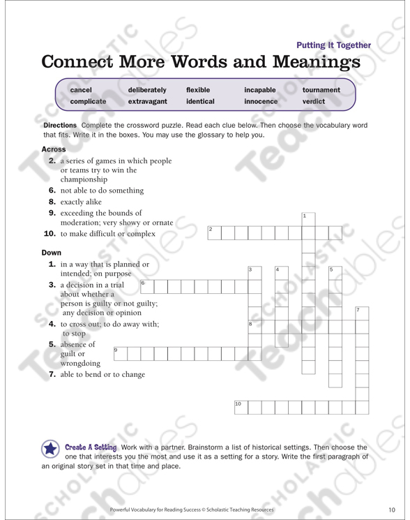 Putting It Together: Read Words in Context (Gr 5-6 ...