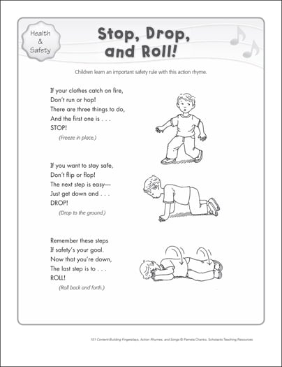 Stop, Drop & Roll!: Content-Building Action Song