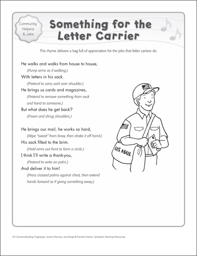 The Letter Carrier: Content-Building Action Song