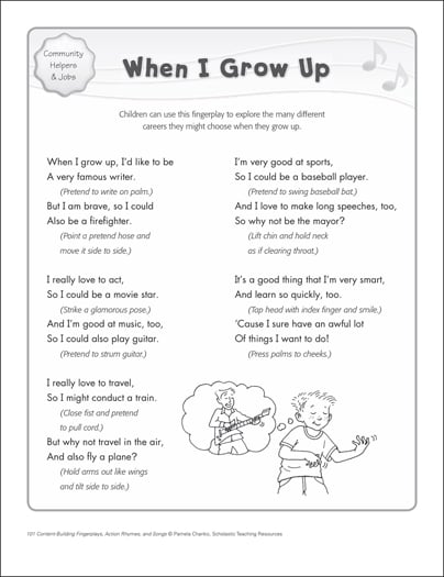 When I Grow Up: Content-Building Action Song