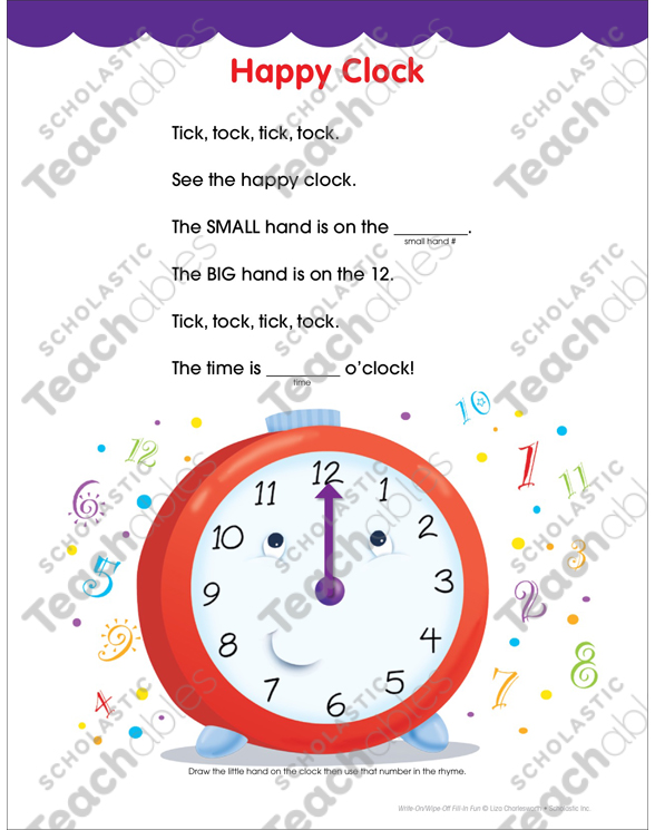 Tick Tock Watch The Clock - Tick Tock Watch The Clock Poem by