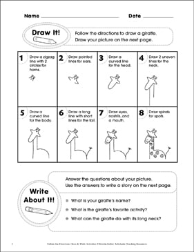 Giraffe math worksheets answers
