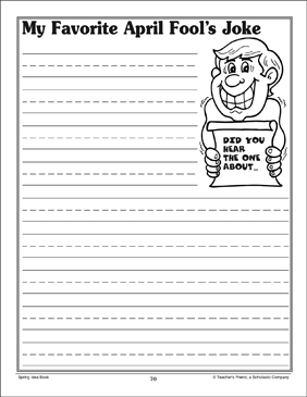 April Fool S Day Printable Activities Games For Elementary Students