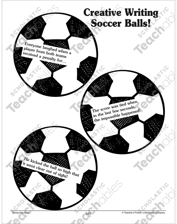 Creative Writing Soccer Balls Printable Skills Sheets