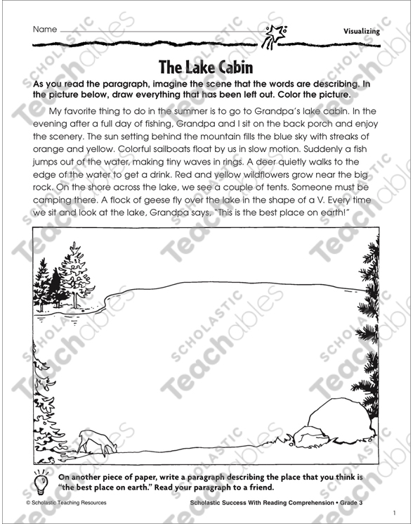The Lake Cabin (Visualizing) | Printable Skills Sheets
