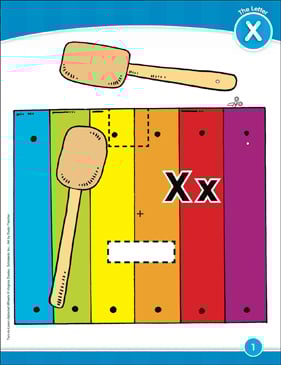 letter xx alphabet wheel printable research and study tools