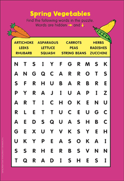 Rhubarb Word Search Puzzle - Puzzles to Play