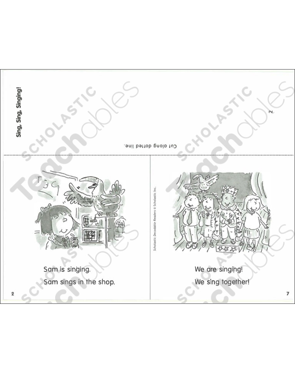 Sing, Sing, Singing! (-ing): Decodable Book 45 | Printable Mini