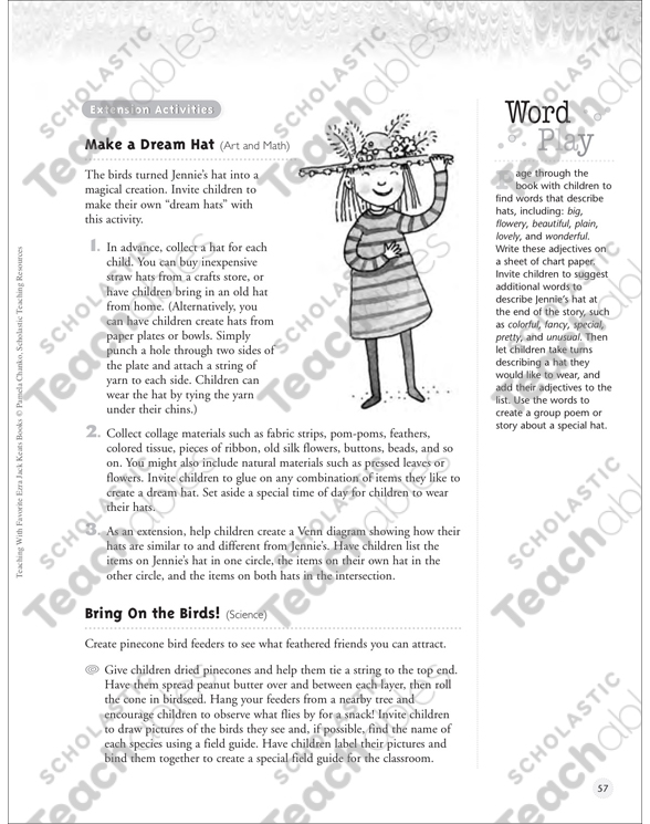 Jennie S Hat Teaching With Favorite Ezra Jack Keats Books