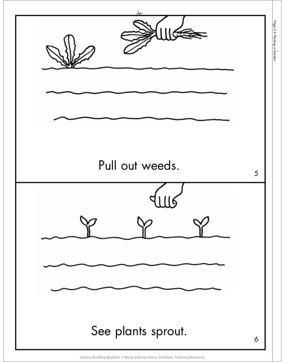 Planting a Garden: Literacy Building Booklet | Printable Mini-Books