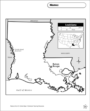 Map of Louisiana Printable Maps image about Printable Map of Louisiana identify Map of Louisiana Printable Maps