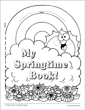 My Springtime Cover Pattern Printable Student