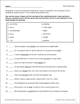 creative usa 6th grade reading passages with questions