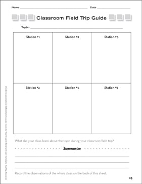 Classroom Field Trip: Activating Prior Knowledge | Printable ...